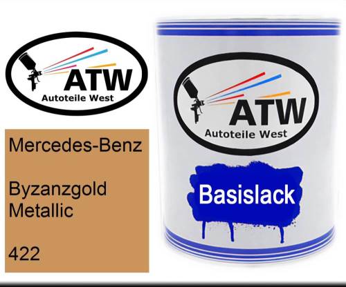 Mercedes-Benz, Byzanzgold Metallic, 422: 1L Lackdose, von ATW Autoteile West.